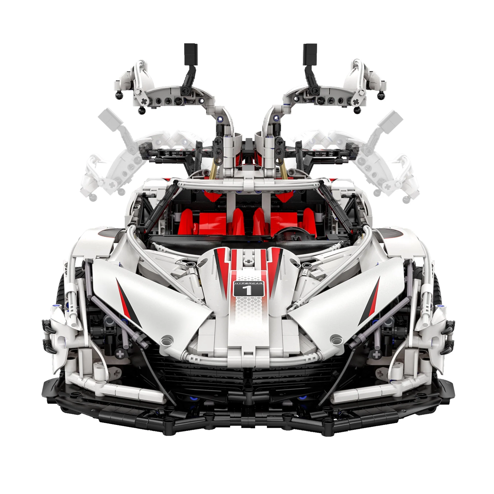 V12 Hyper Car RC brick model kit - CADA C61053W - 4449 bricks - Image 3