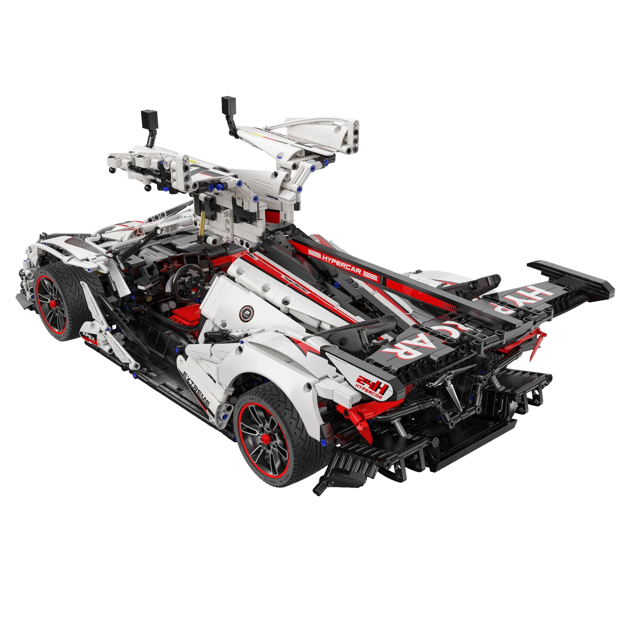 V12 Hyper Car RC brick model kit - CADA C61053W - 4449 bricks - Image 4