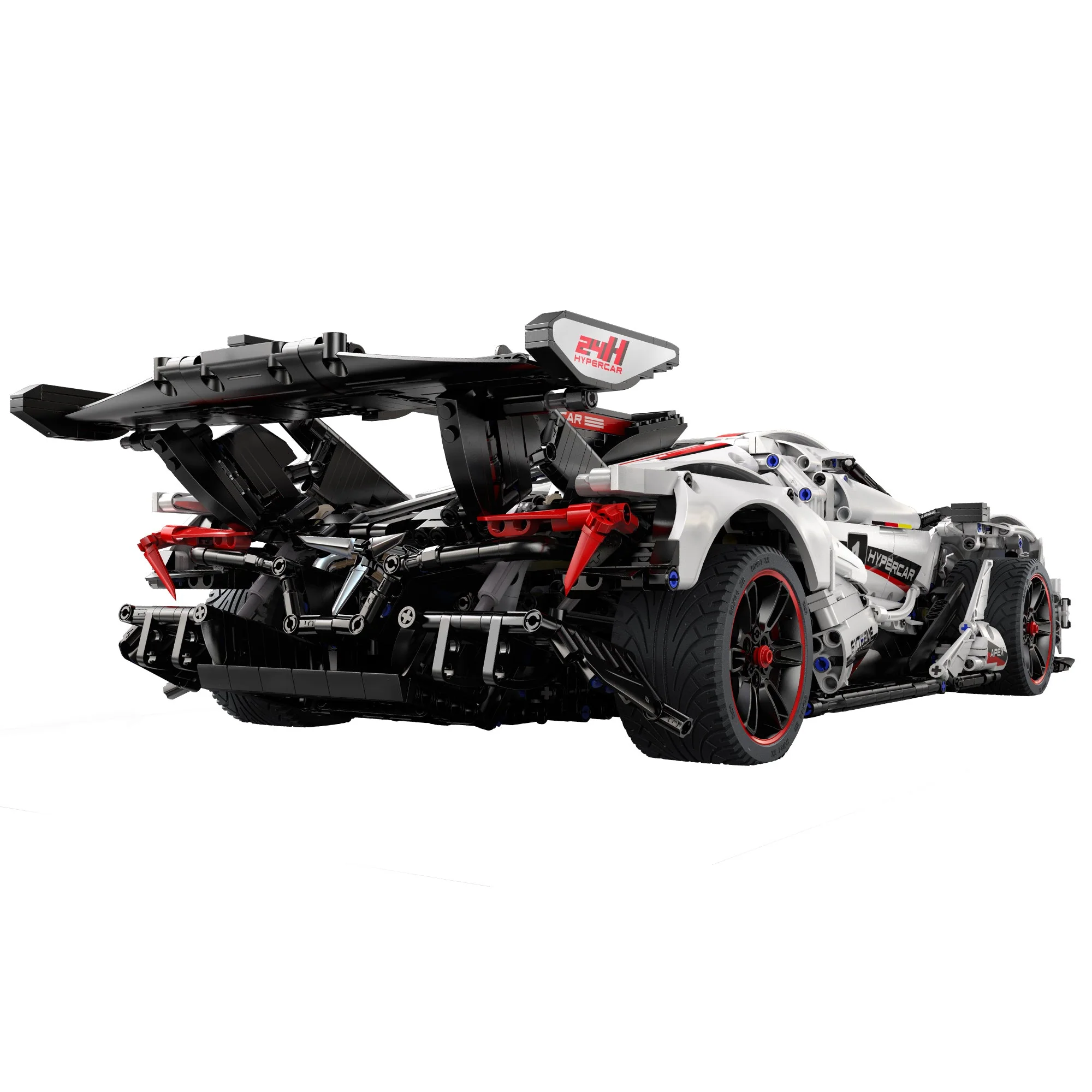 V12 Hyper Car RC brick model kit - CADA C61053W - 4449 bricks - Image 5