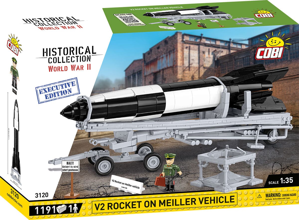 V2 rocket on Meiller vehicle brick model - COBI 3120 - 1210 bricks EXECUTIVE EDITION - Image 12