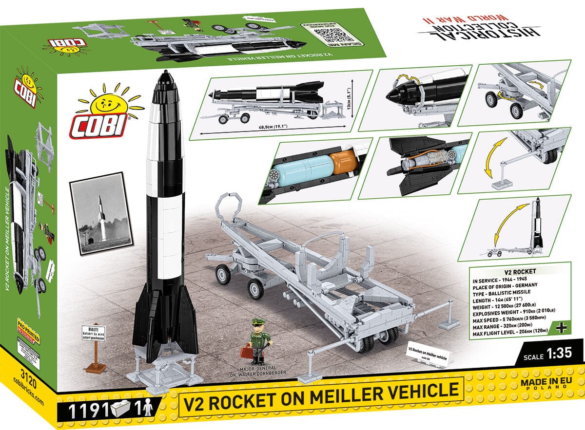 V2 rocket on Meiller vehicle brick model - COBI 3120 - 1210 bricks EXECUTIVE EDITION - Image 13