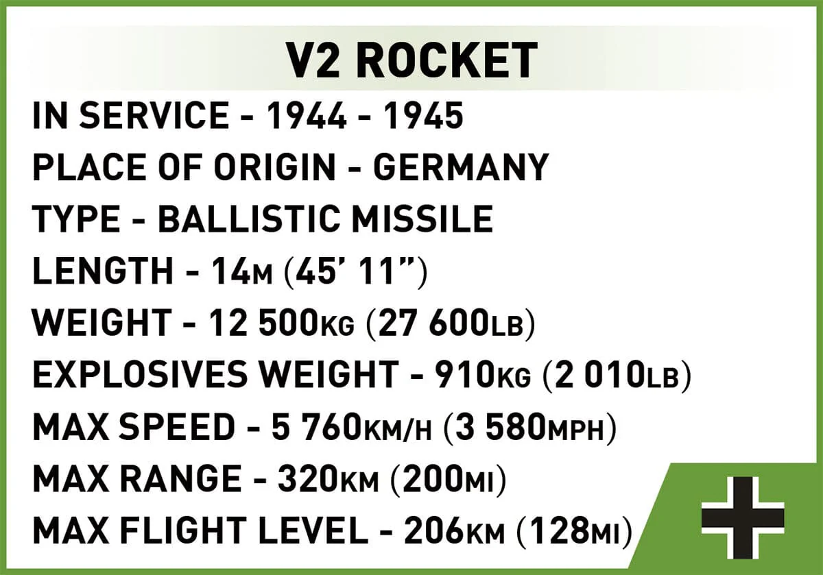 V2 rocket on Meiller vehicle brick model - COBI 3120 - 1210 bricks EXECUTIVE EDITION - Image 14
