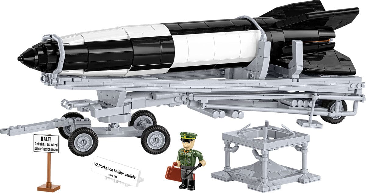 V2 rocket on Meiller vehicle brick model - COBI 3120 - 1210 bricks EXECUTIVE EDITION - Image 2