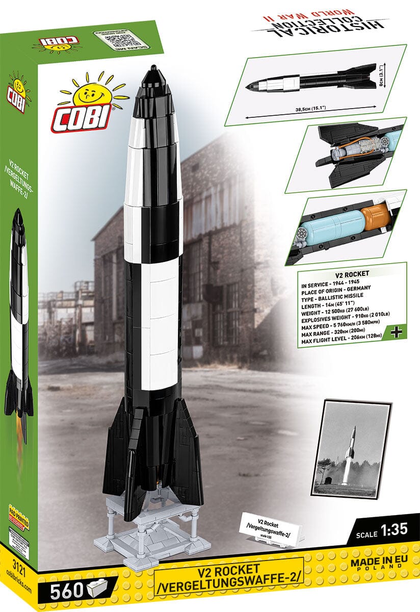 V2 rocket / Vergeltungswaffe-2 brick model  - COBI 3121 - 600 bricks - Image 9