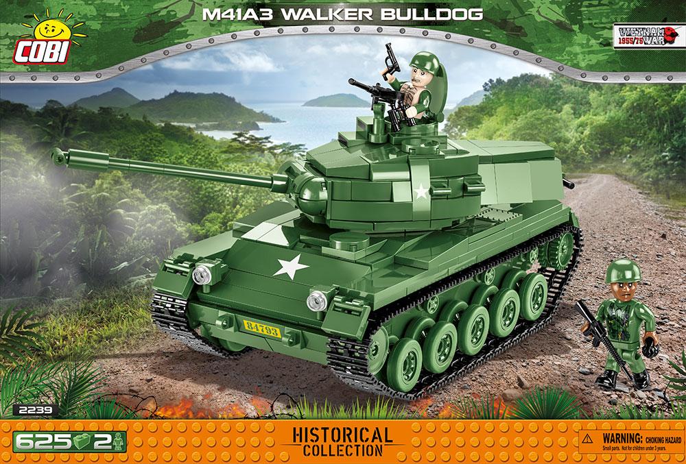 M41A3 Walker Bulldog tank brick model - COBI 2239 - 625 bricks - Image 3