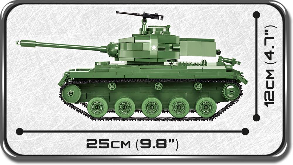 M41A3 Walker Bulldog tank brick model - COBI 2239 - 625 bricks - Image 5