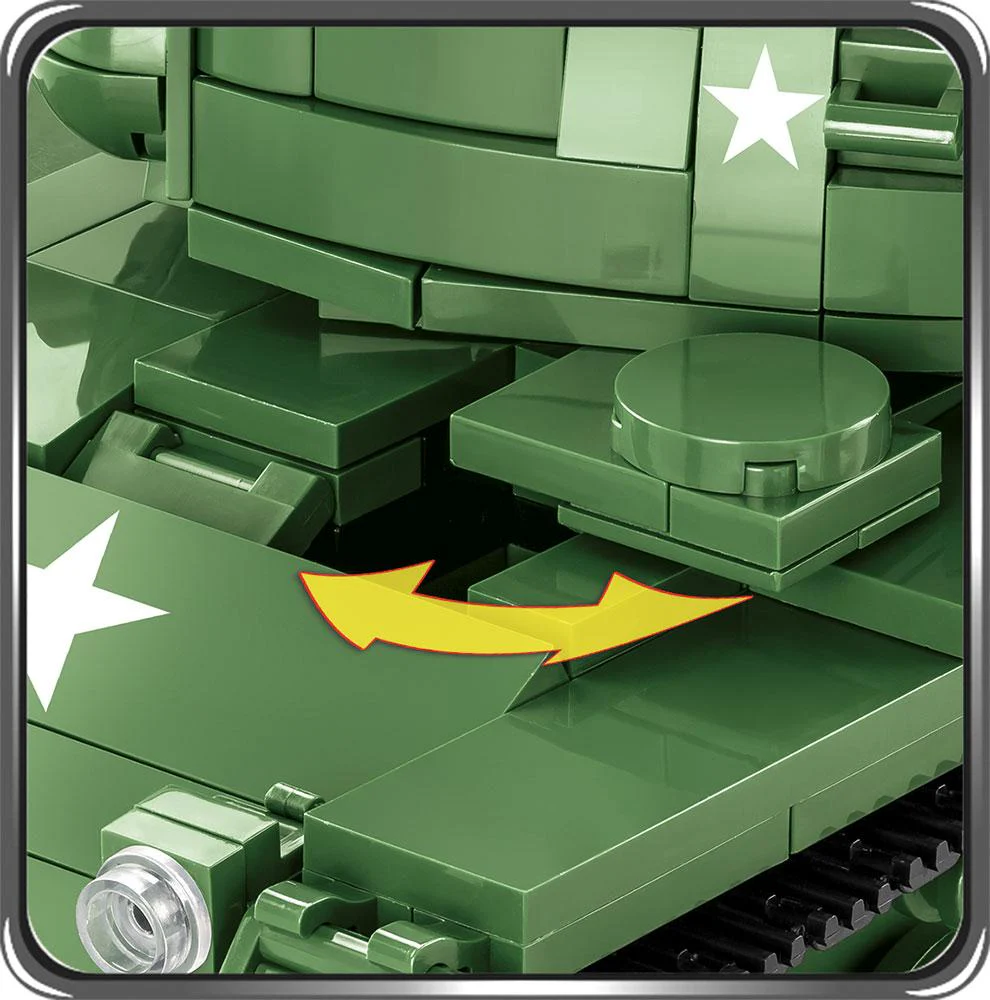 M41A3 Walker Bulldog tank brick model - COBI 2239 - 625 bricks - Image 8