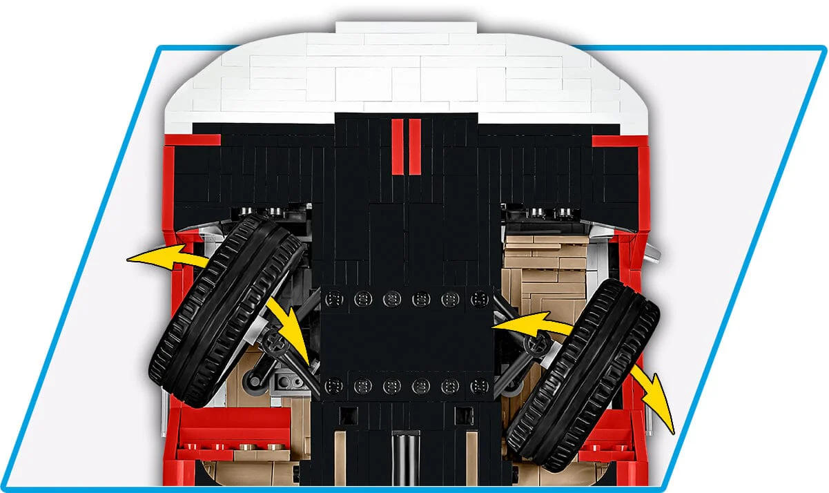 Volkswagen T2a Campervan brick model - COBI 24361 - 2775 bricks - Image 12