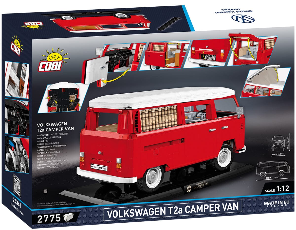 Volkswagen T2a Campervan brick model - COBI 24361 - 2775 bricks - Image 2