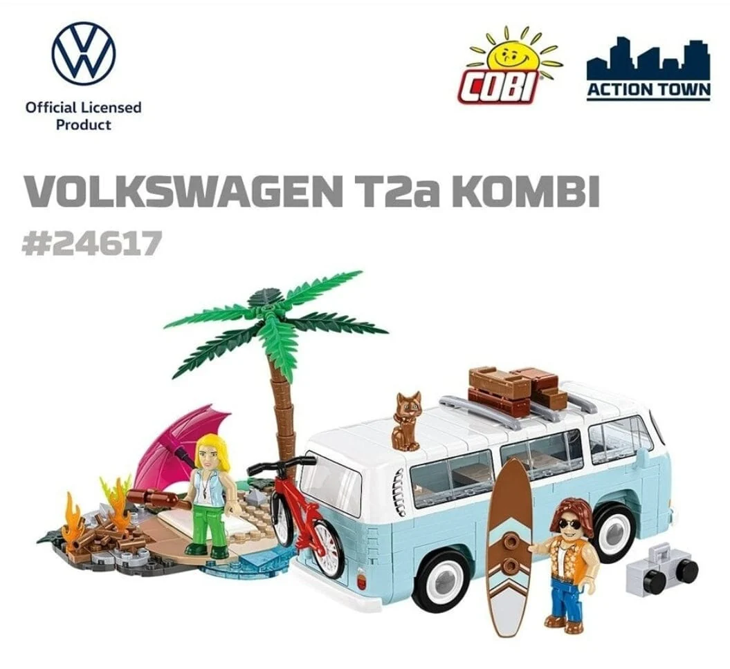 Volkswagen T2a Kombi brick model - COBI 24617 - 292 bricks