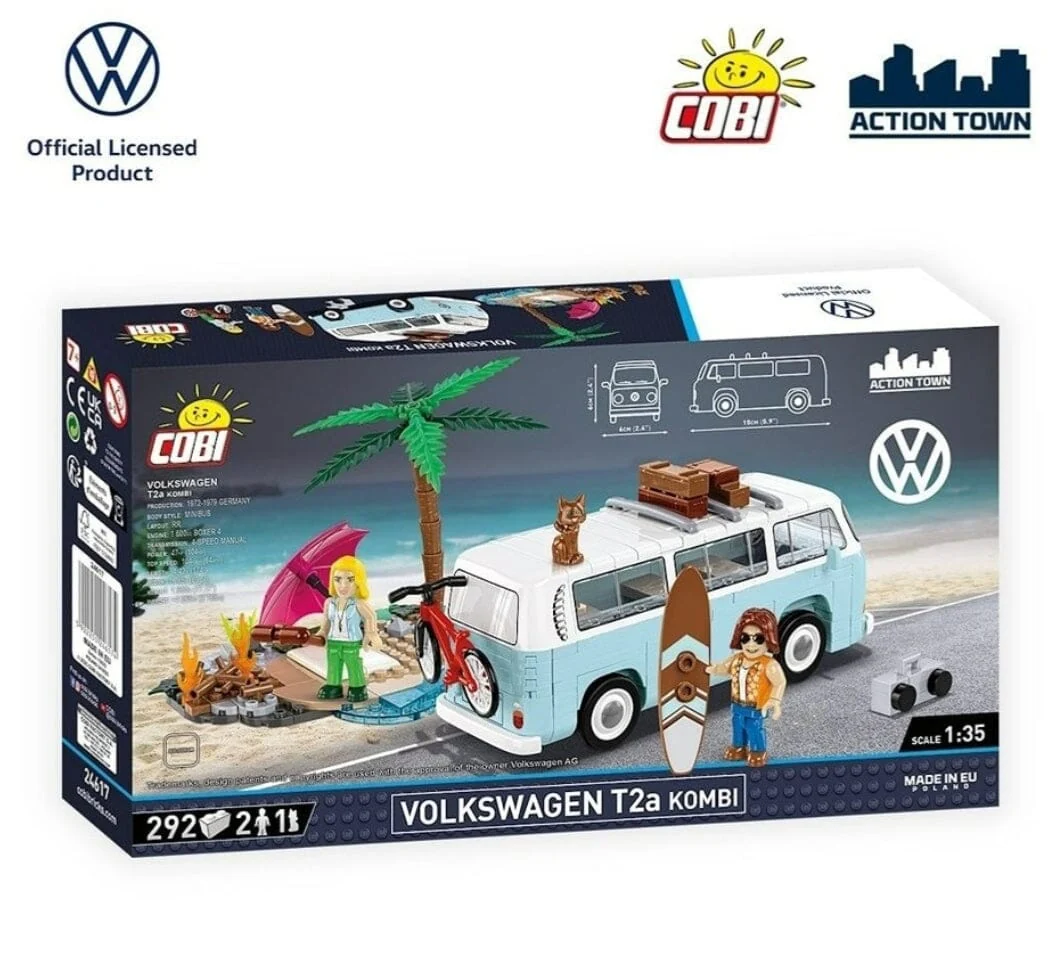 Volkswagen T2a Kombi brick model - COBI 24617 - 292 bricks - Image 3