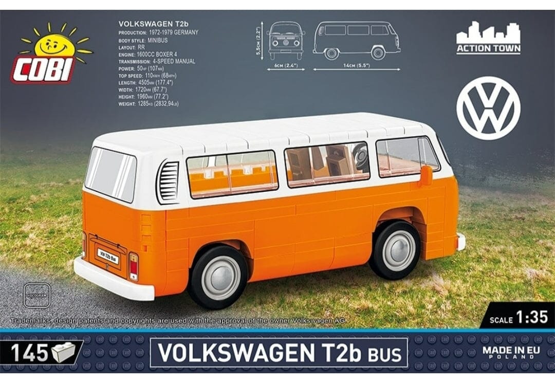 Volkswagen T2b bus brick model - COBI 24621 - 145 bricks - Image 2