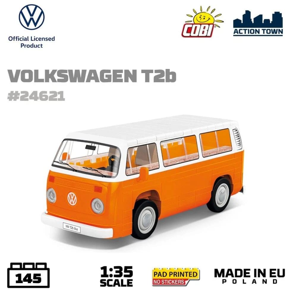 Volkswagen T2b bus brick model - COBI 24621 - 145 bricks - Image 3