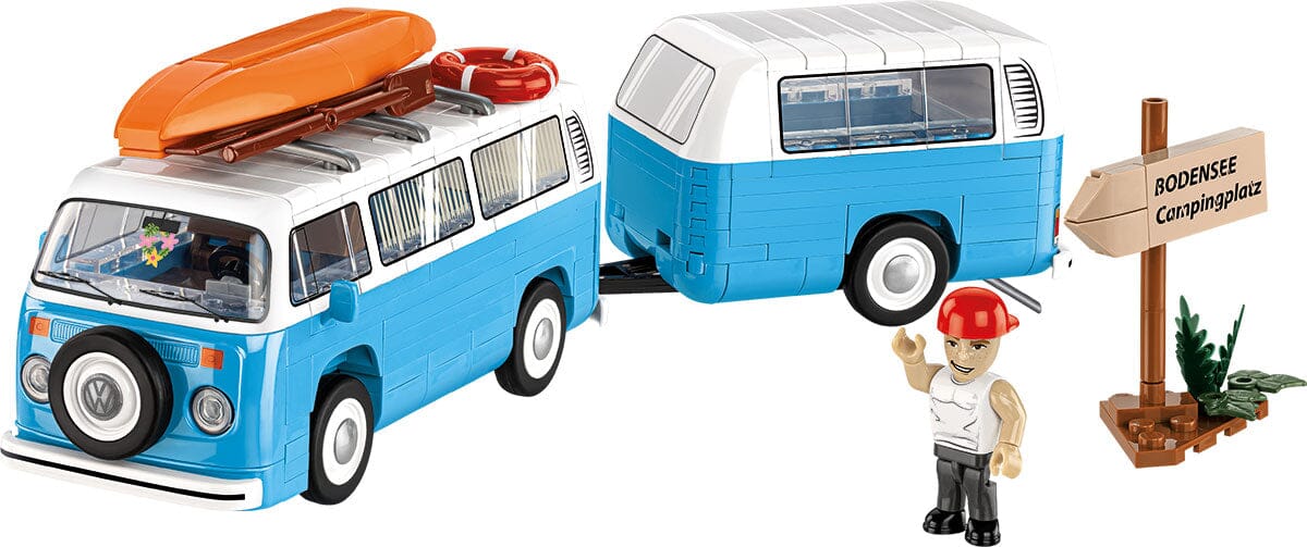 Volkswagen T2b Campingwagen brick model - COBI 24653 - 322 bricks - Image 2