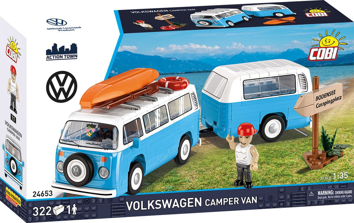 Volkswagen T2b Campingwagen brick model - COBI 24653 - 322 bricks - Image 3