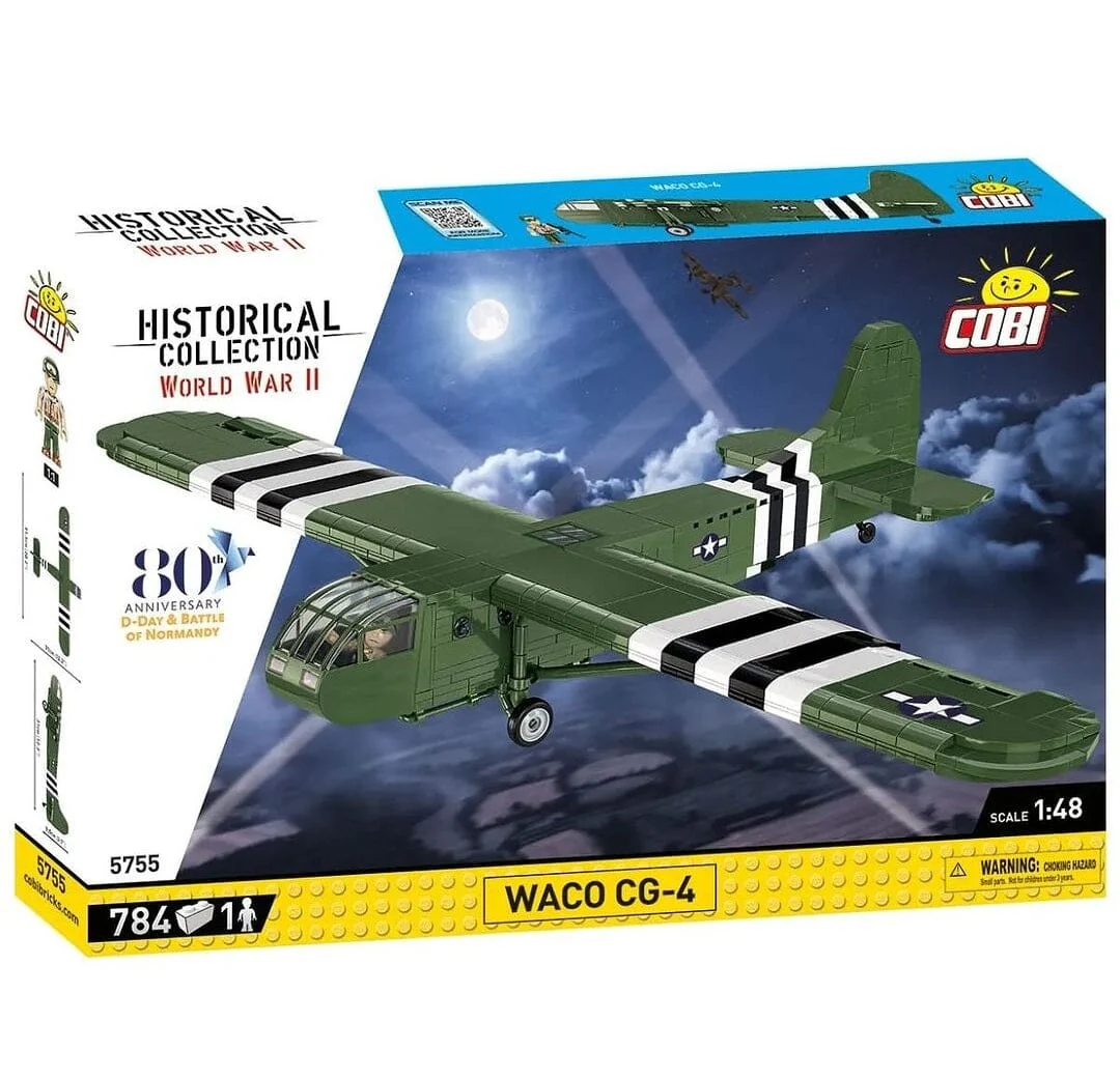 Waco CG-4 brick glider model - COBI 5755- 784 bricks