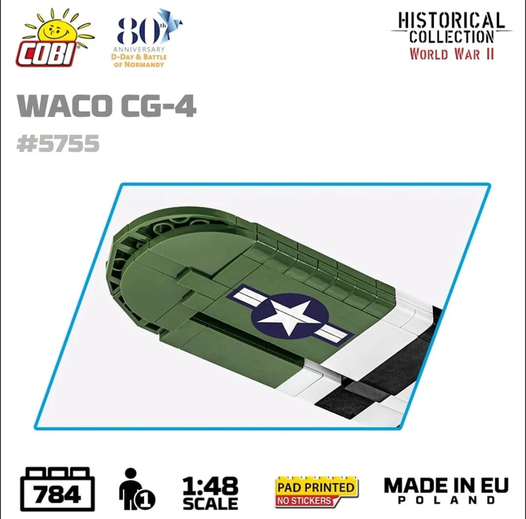 Waco CG-4 brick glider model - COBI 5755- 784 bricks - Image 10