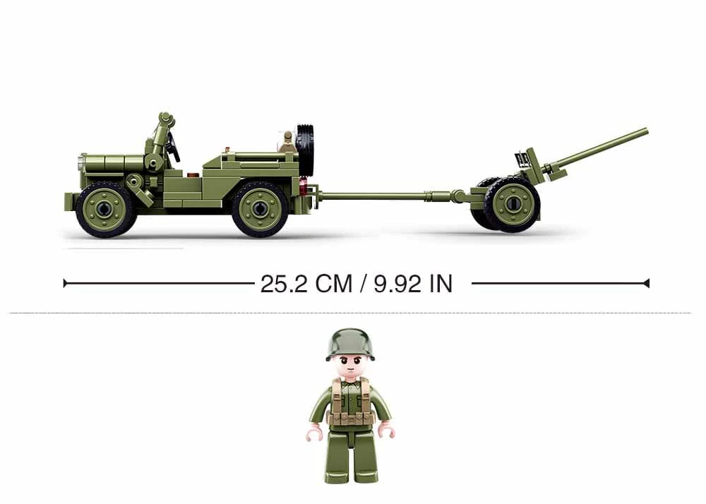 Willys Jeep brick model - Sluban M38-B0853 - 143 bricks - Image 4