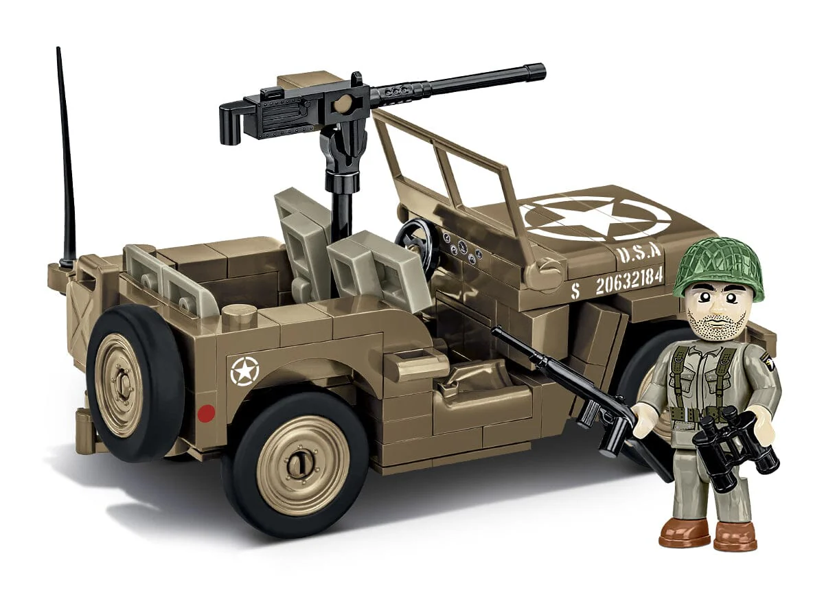 Willys MB Jeep brick model - COBI 3133 - 132 bricks - Image 2