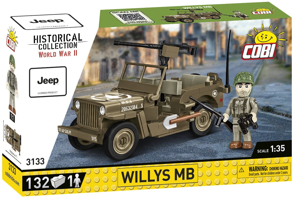 Willys MB Jeep brick model - COBI 3133 - 132 bricks - Image 6