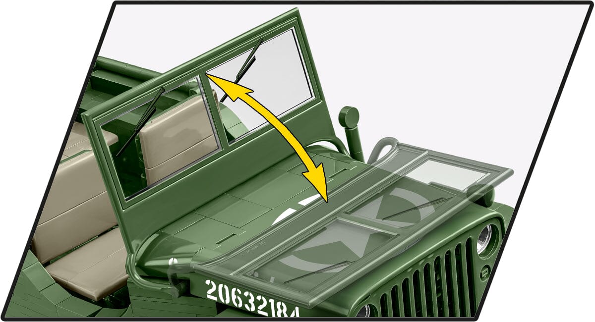 Willys MB - COBI 2804 -  1580 brick Jeep model - Executive Edition - Image 10