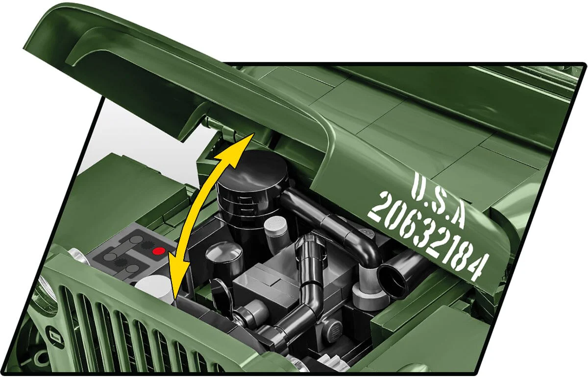 Willys MB - COBI 2804 -  1580 brick Jeep model - Executive Edition - Image 11