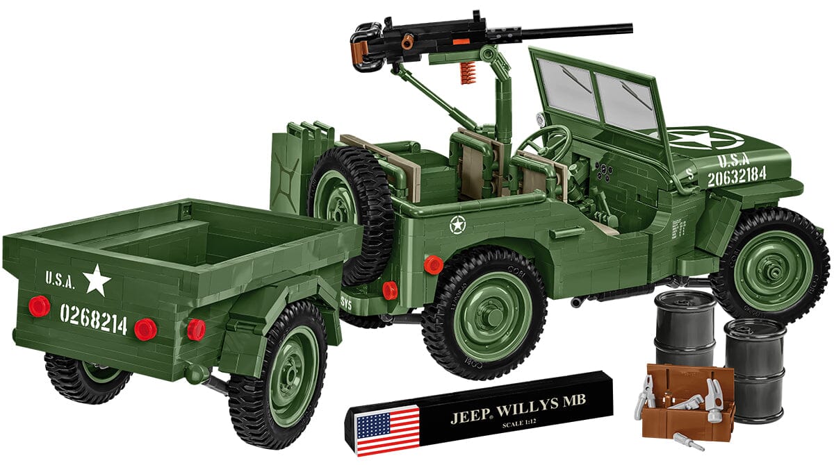 Willys MB - COBI 2804 -  1580 brick Jeep model - Executive Edition - Image 3
