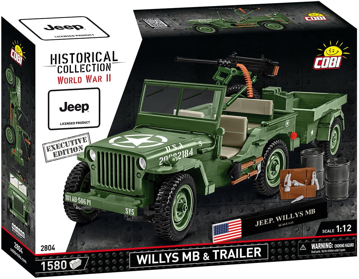 Willys MB - COBI 2804 -  1580 brick Jeep model - Executive Edition - Image 5