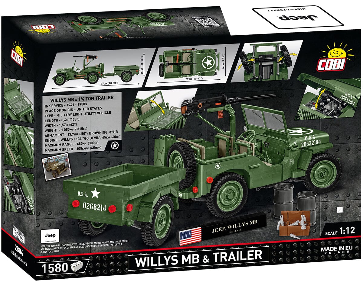 Willys MB - COBI 2804 -  1580 brick Jeep model - Executive Edition - Image 6