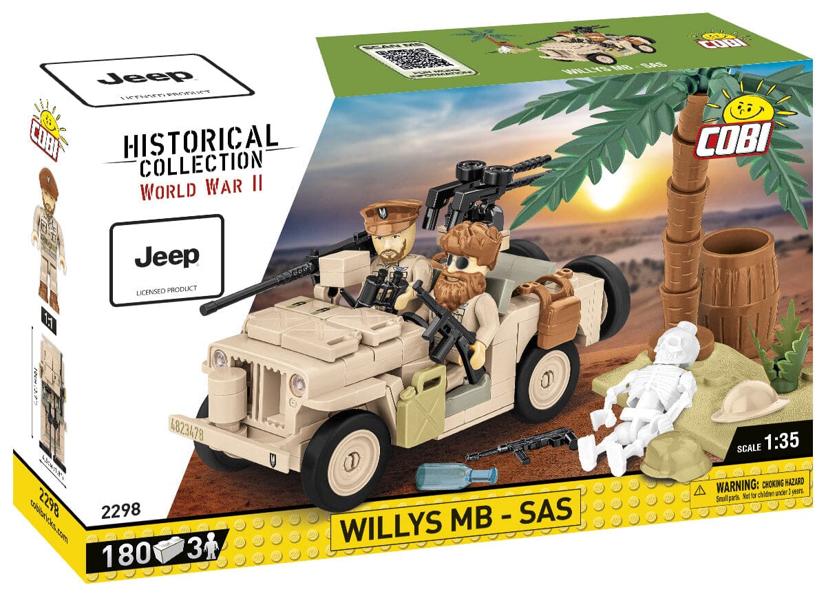 Willys MB SAS brick model - COBI 2298 - 180 bricks - Image 2