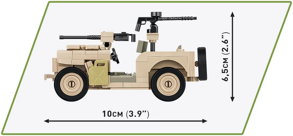Willys MB SAS brick model - COBI 2298 - 180 bricks - Image 4
