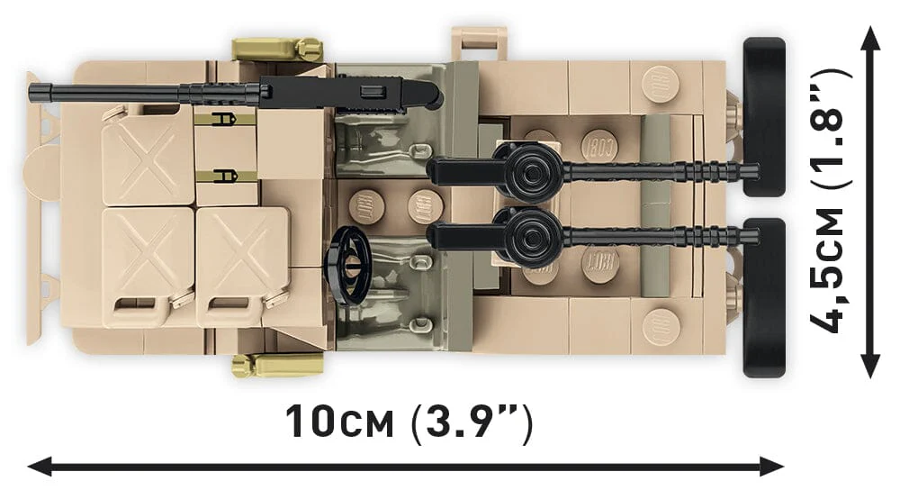 Willys MB SAS brick model - COBI 2298 - 180 bricks - Image 5