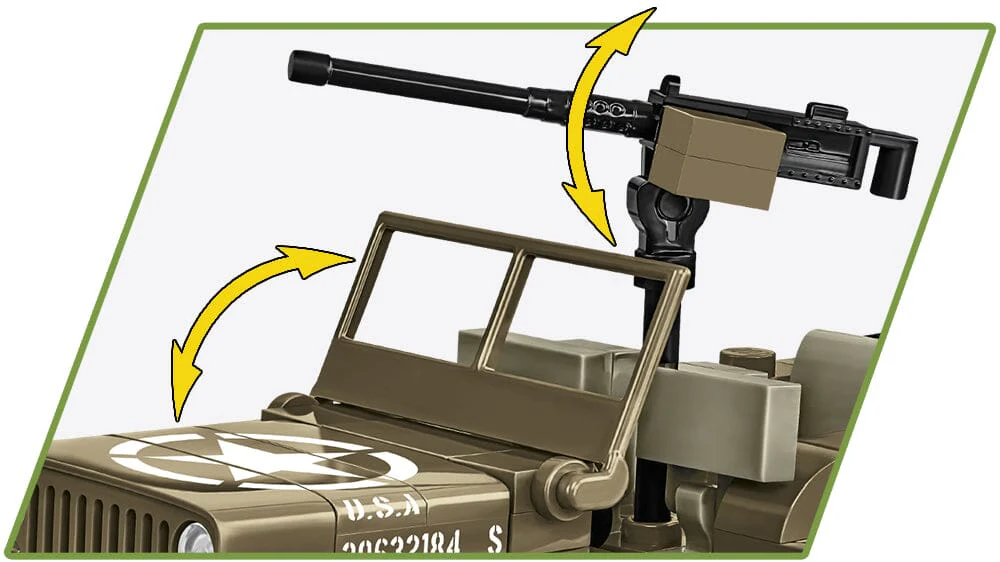 Willys MB & trailer - COBI 3132 - 200 bricks - Image 4