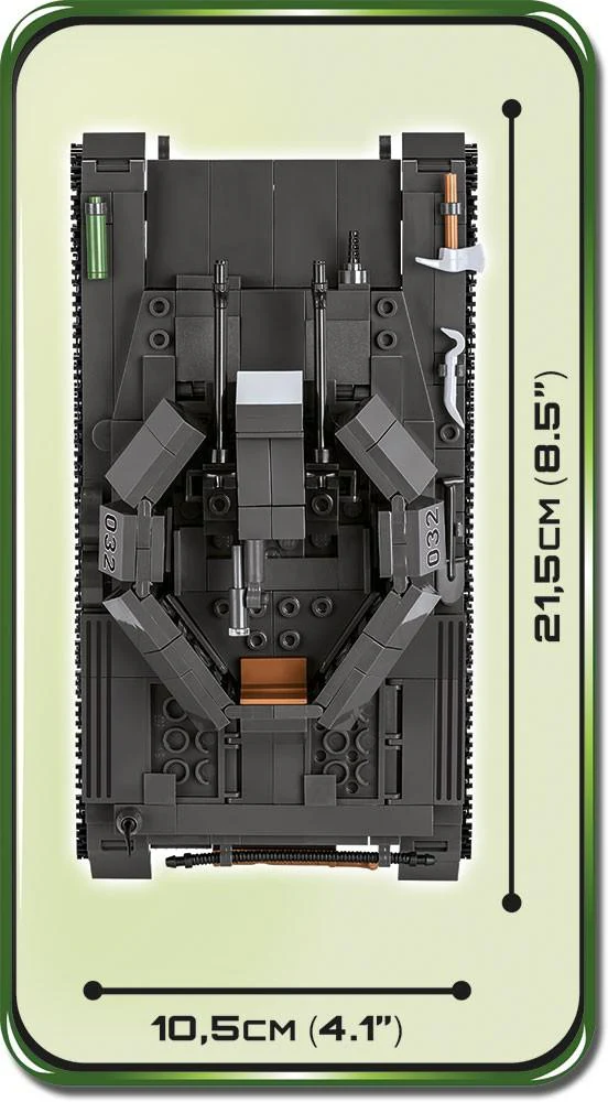 Flakpanzer IV Wirbelwind  brick tank model - COBI 2548 - 590 bricks - Image 3