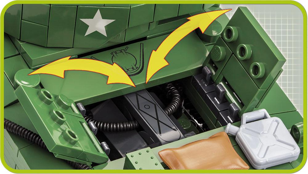 WWII Sherman M4A3E2 'Jumbo' - COBI 2550 - 720 bricks - Image 12