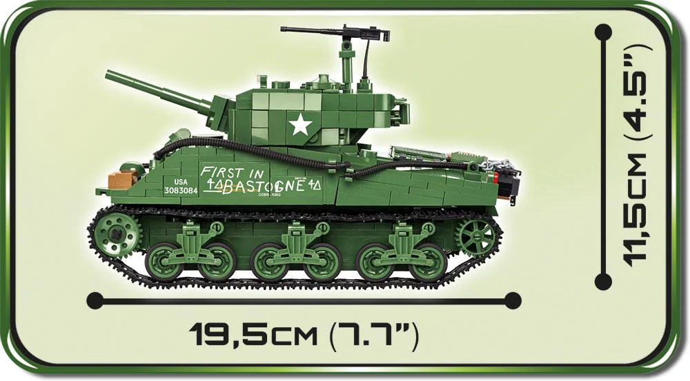 WWII Sherman M4A3E2 'Jumbo' - COBI 2550 - 720 bricks - Image 6