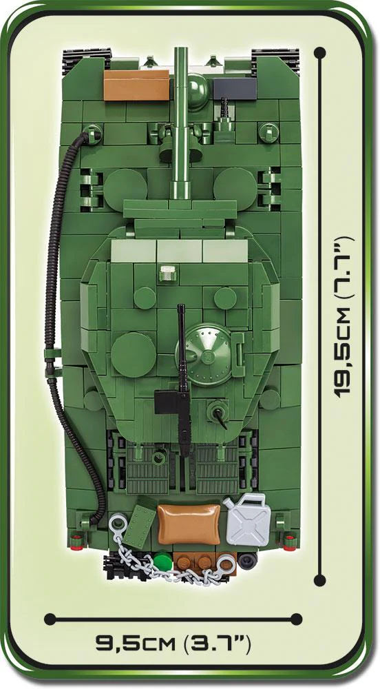 WWII Sherman M4A3E2 'Jumbo' - COBI 2550 - 720 bricks - Image 7