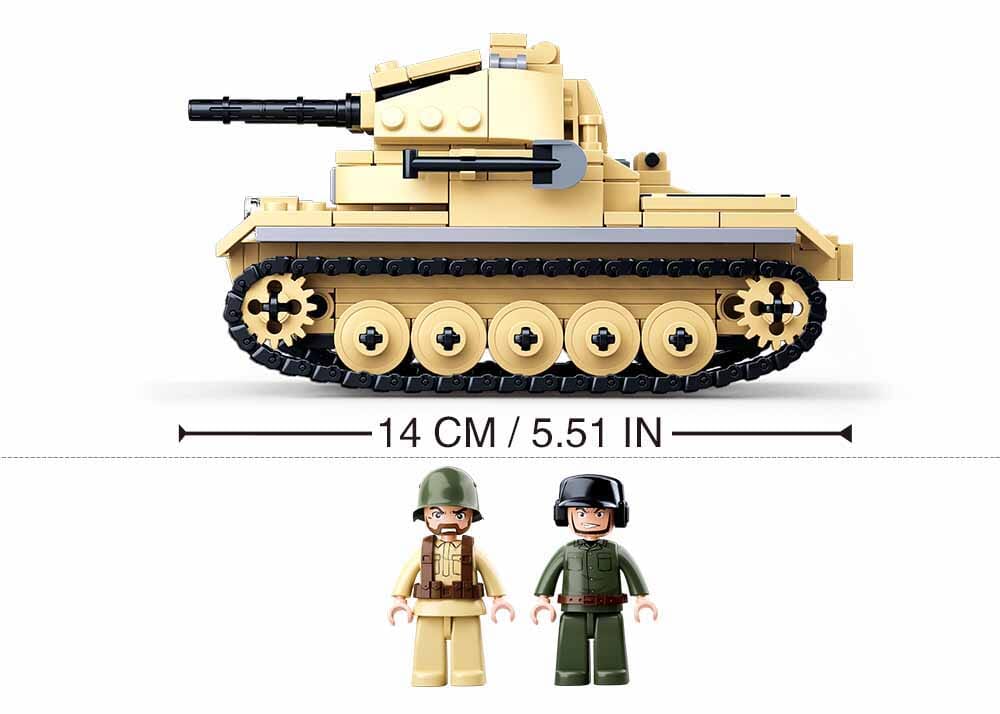 Panzer II brick tank model - Sluban M38-B0691 - 356 bricks - Image 4