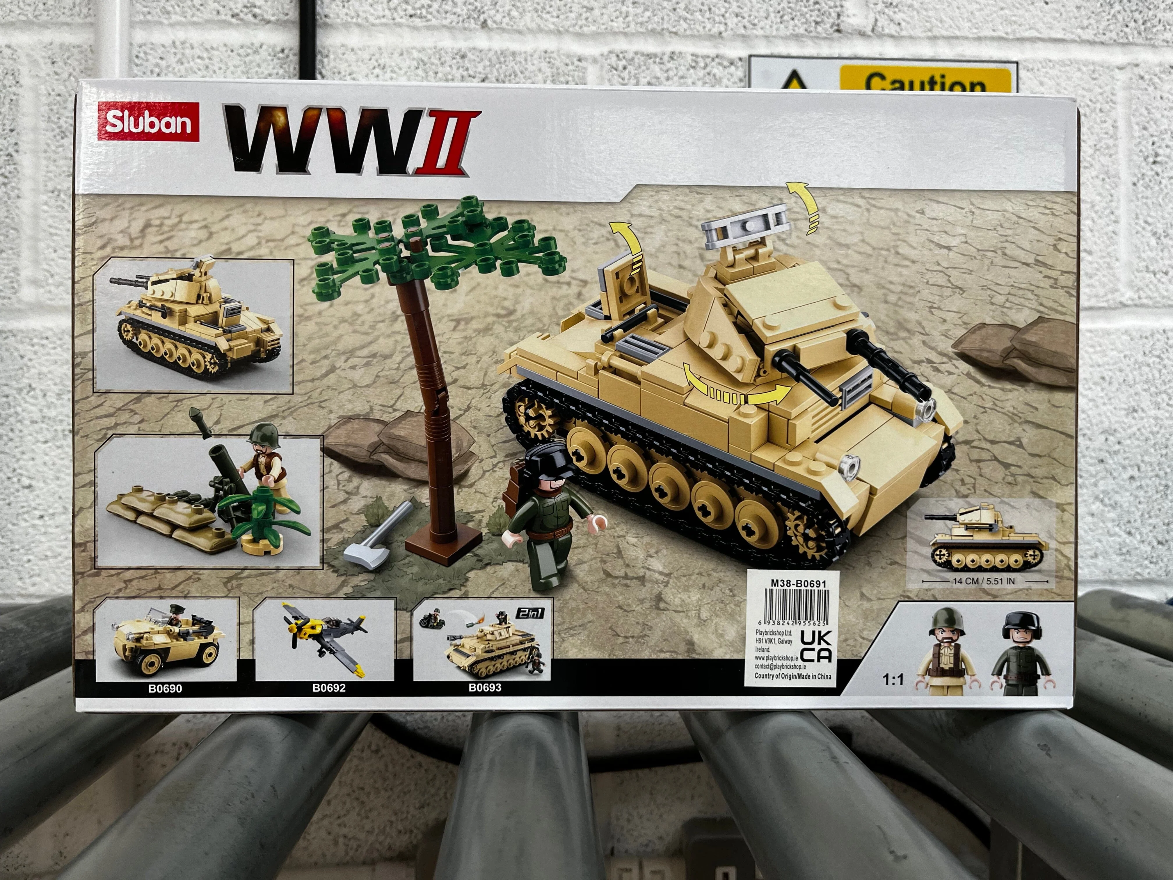 Panzer II brick tank model - Sluban M38-B0691 - 356 bricks - Image 7