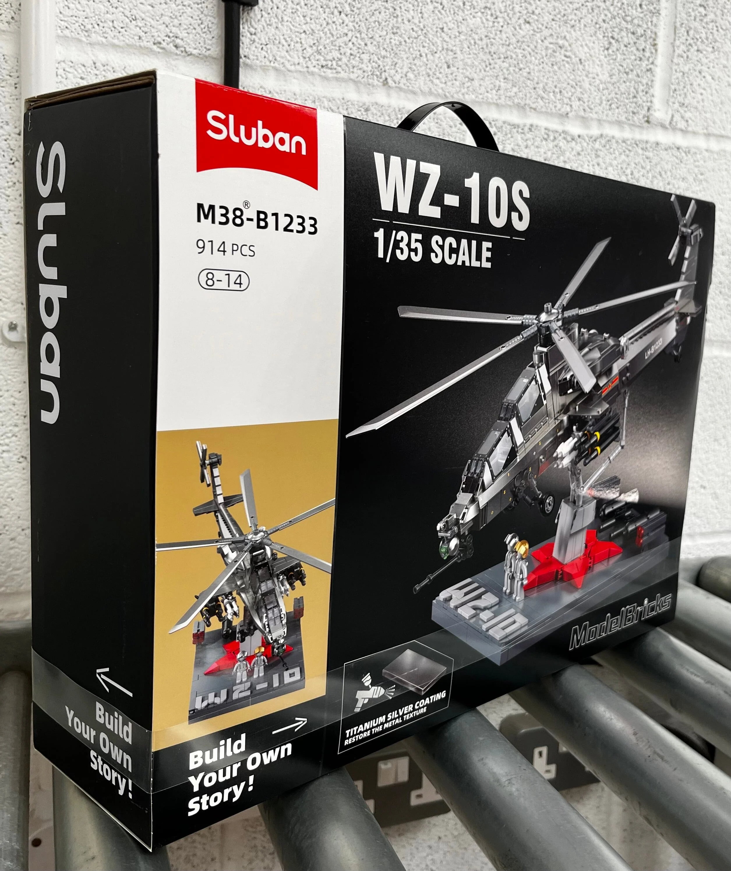 WZ-10S brick model helicopter - Sluban M38-B1233 - 914 bricks - Image 8