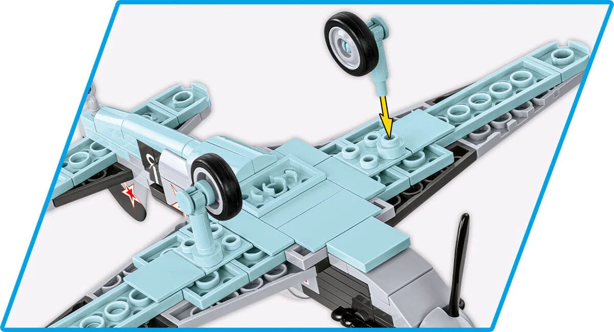 Yakovlev Yak - 1B brick plane model - COBI 5863 - 142 bricks - Image 8