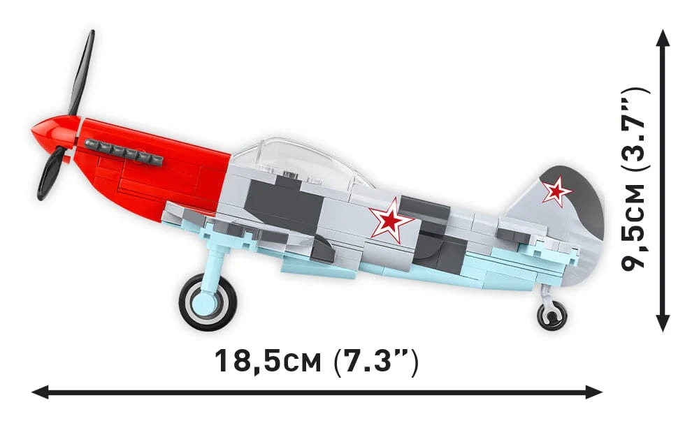 Yakovlev Yak-3 brick plane model - COBI 5862 - 140 bricks - Image 4
